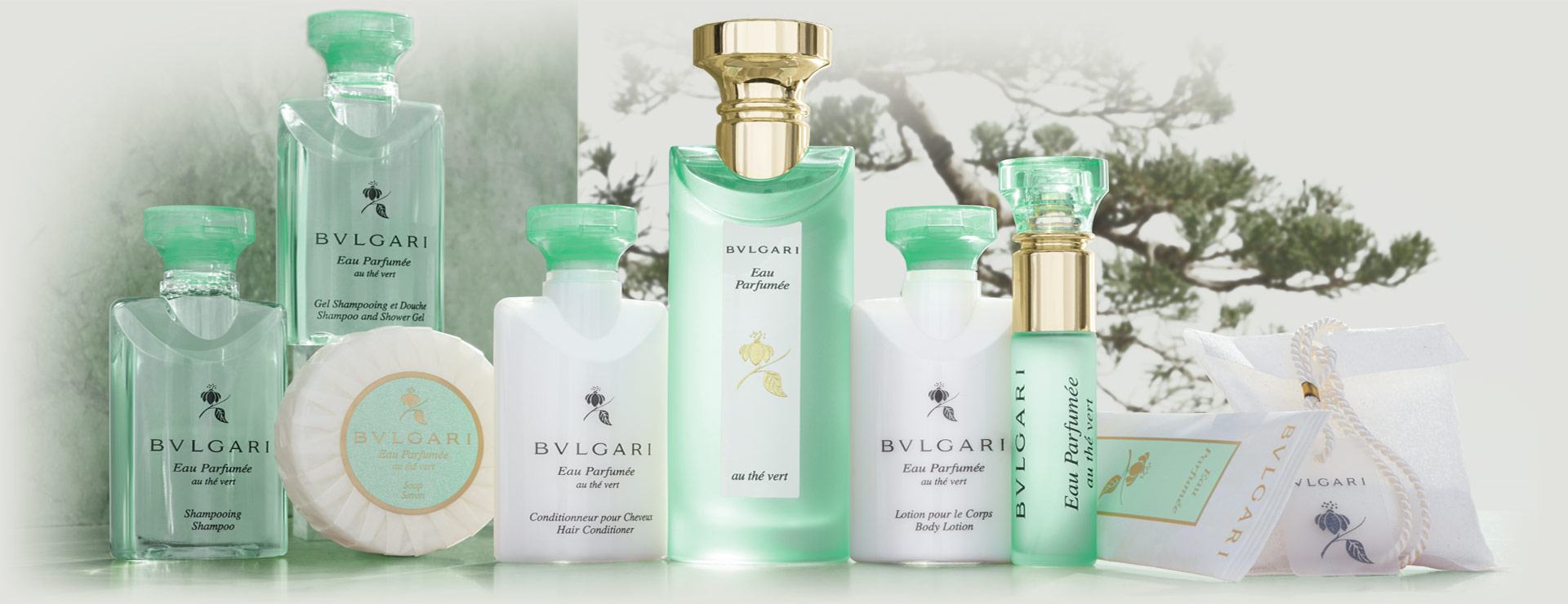 סידרת התה הירוק
Bvlgari Eau Parfumée au The Vertסידרת הדגל הותיקה, בעלת ארומה מגרה, עם טונים חזקים ובלעדיים של תה ירוק יפני. המותג היוקרתי בולגרי נוסד בשנת 1884 ע"י התכשיטן האיטלקי סוטיריו בולגרי.
Bvlgari Eau Parfumée au The VertA stimulating aroma with powerful and exclusive notes of Japanese green tea. The prestigious Bulgari brand was founded in 1884 by the Italian jeweler Sotirio Bvlgari.